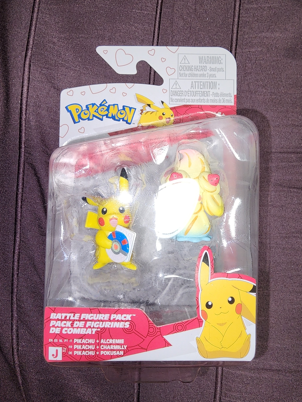 Pokémon Pikachu & Alcremie Battle Figure Pack - Yellow and Pink $25 NIB